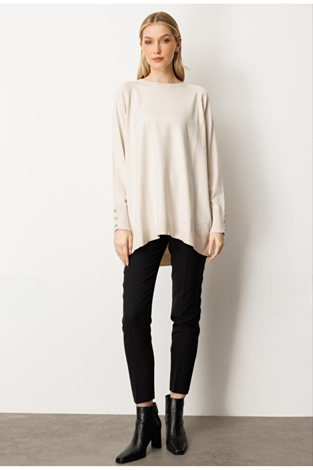 Basic Zero Collar Knit Tunic