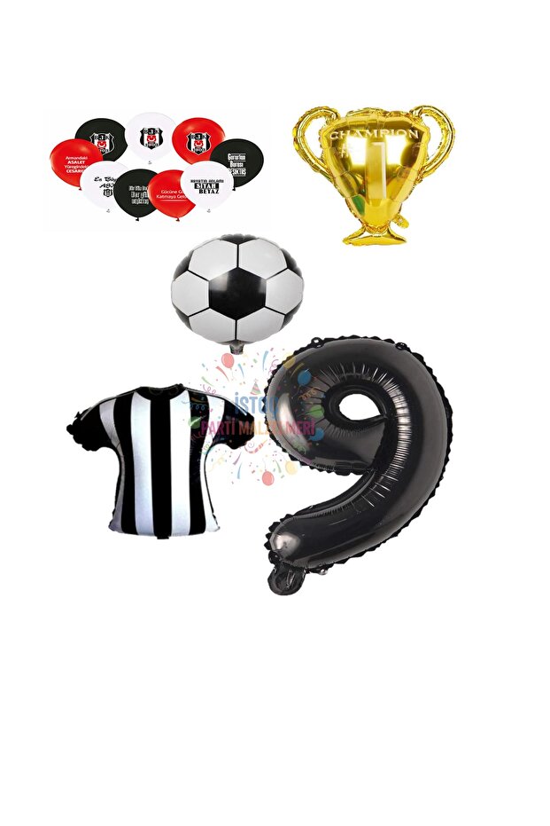 Black and White Concept Concept Balloon Set Age 9