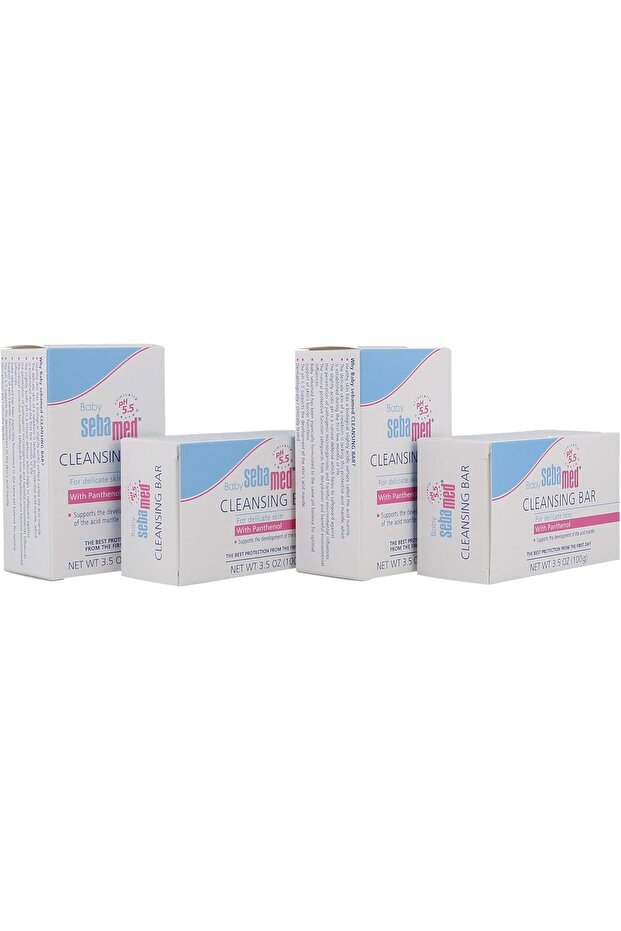 Baby Cleansing Bar, 3.5 Ounce Bars, Pack of 4