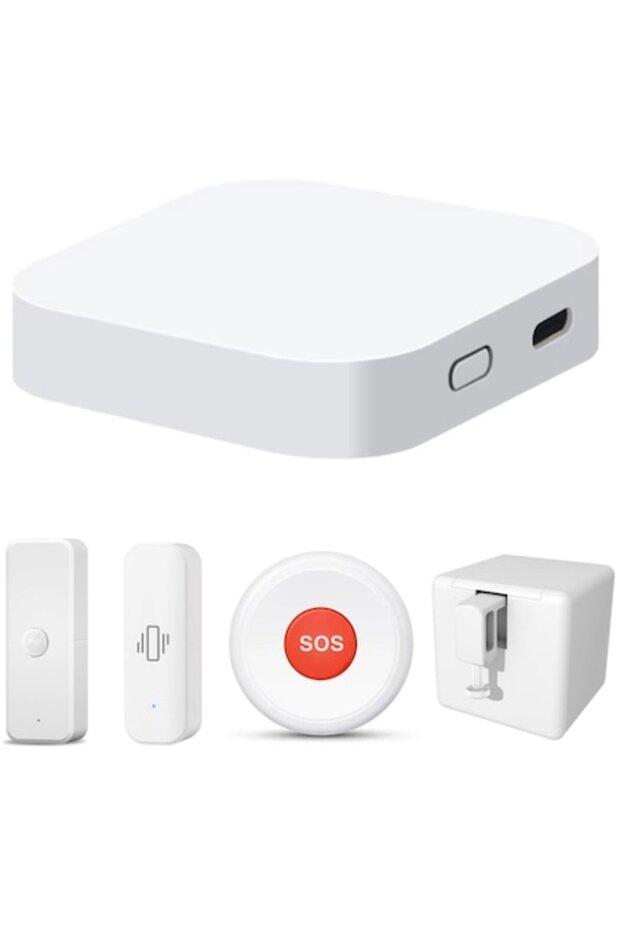 Smart Security Home Kit - Hub WiFi/Zigbee/Bluetooth, Fingerbot, Motion, Vibration & SOS Button - 1