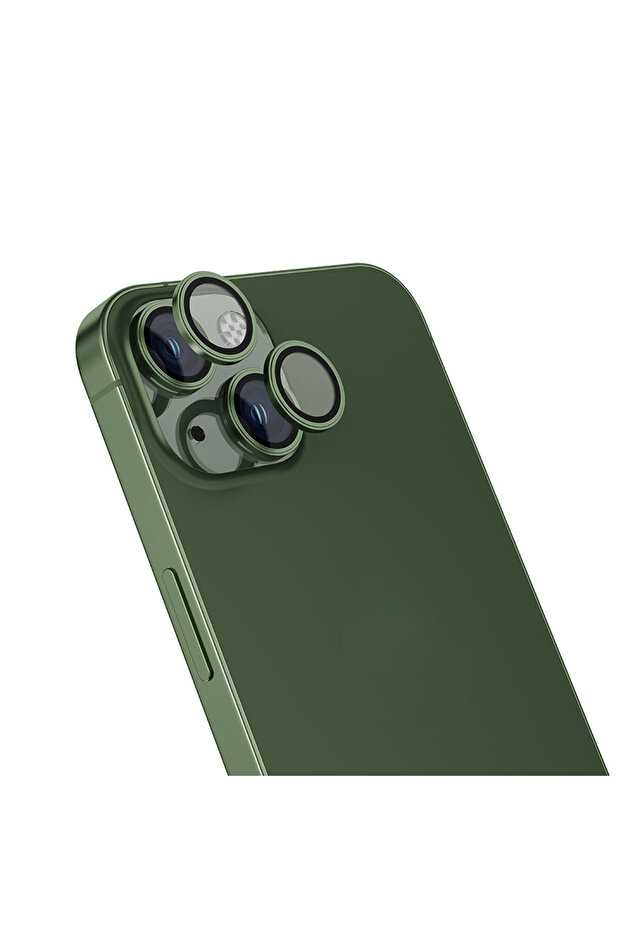 واقي كاميرا SENK CL-13 متوافق مع هاتف iPhone 15 Plus - أخضر