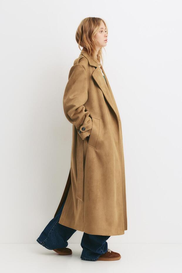Suni süet trençkot - 5