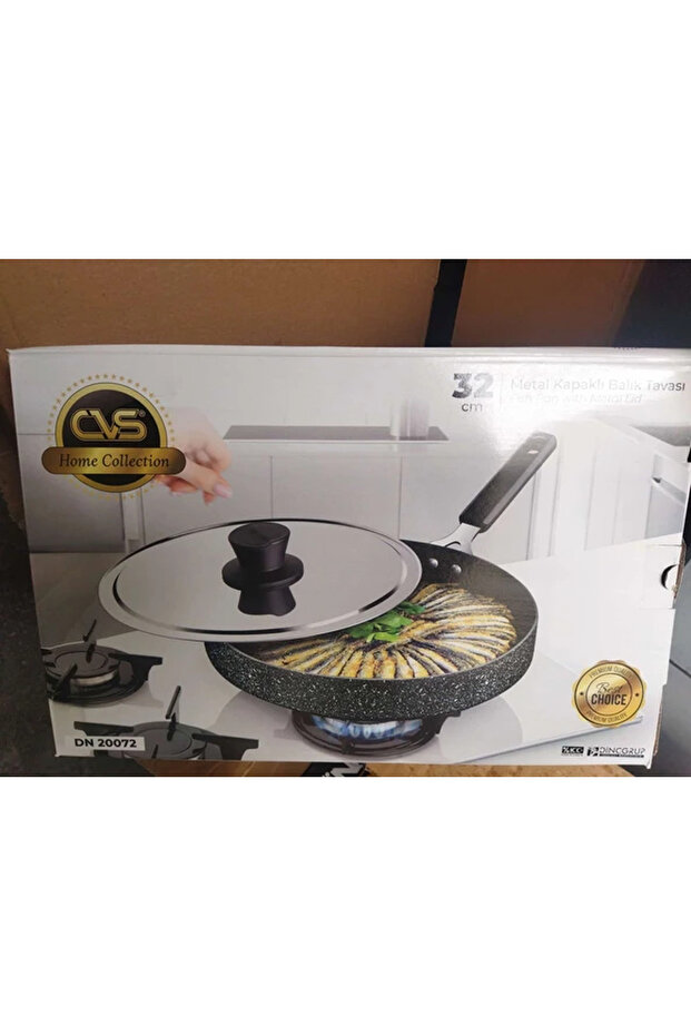 Dn20072 Balık Tavası Kapaklı 32cm - 1