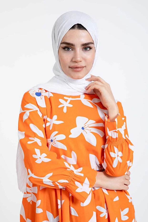 شال من الخيزران الأبيض - 1