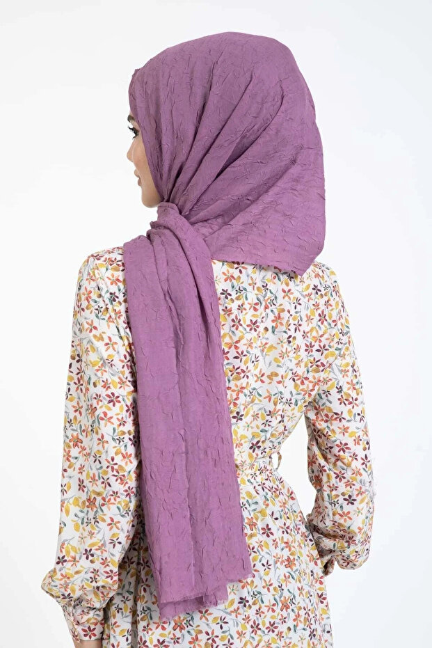 شال من الخيزران باللون الليلكي - 6