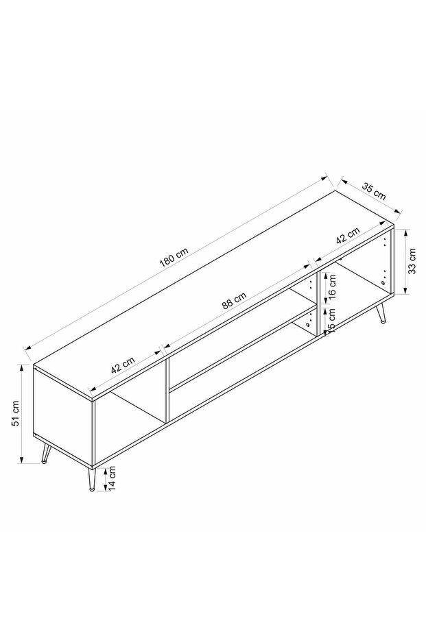Plus Tv Ünitesi Antrasit/Antrasit - 8