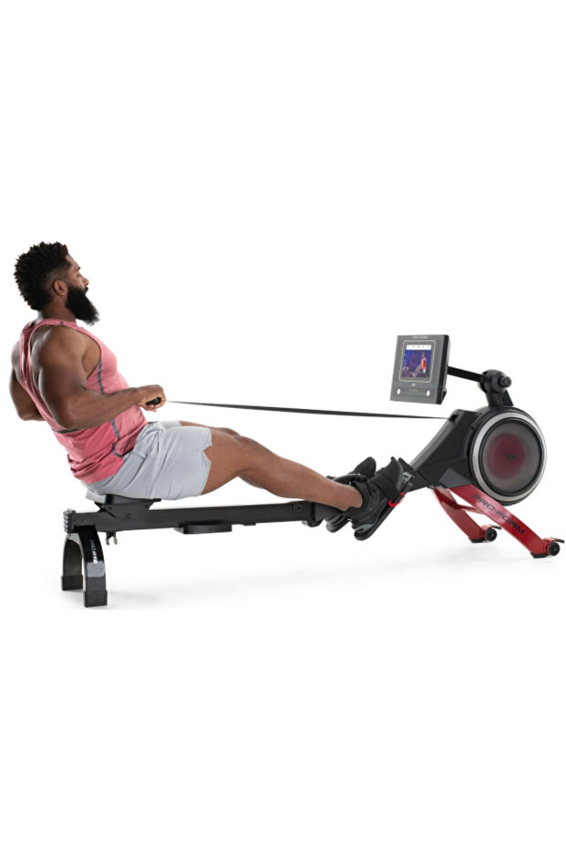 جهاز تجديف بشاشة تعمل باللمس مقاس 10 بوصات بتصميم متعدد الأوضاع وموفر للمساحة مع دواسة محورية - 8