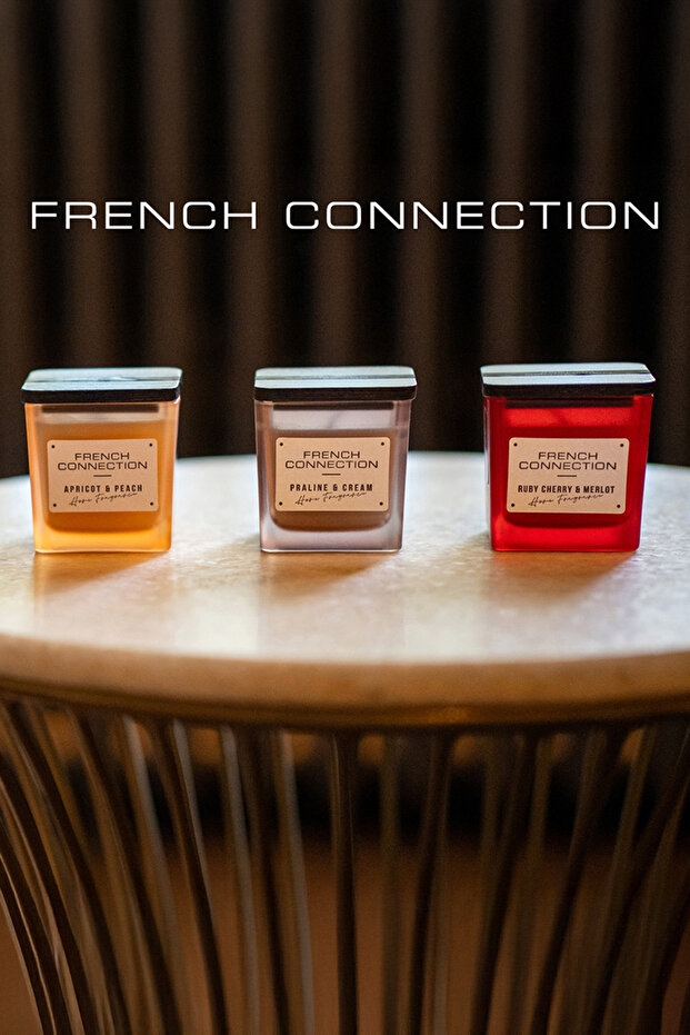 مجموعة هدايا ثلاثية من الشموع المربعة، 3 × 50 جرام