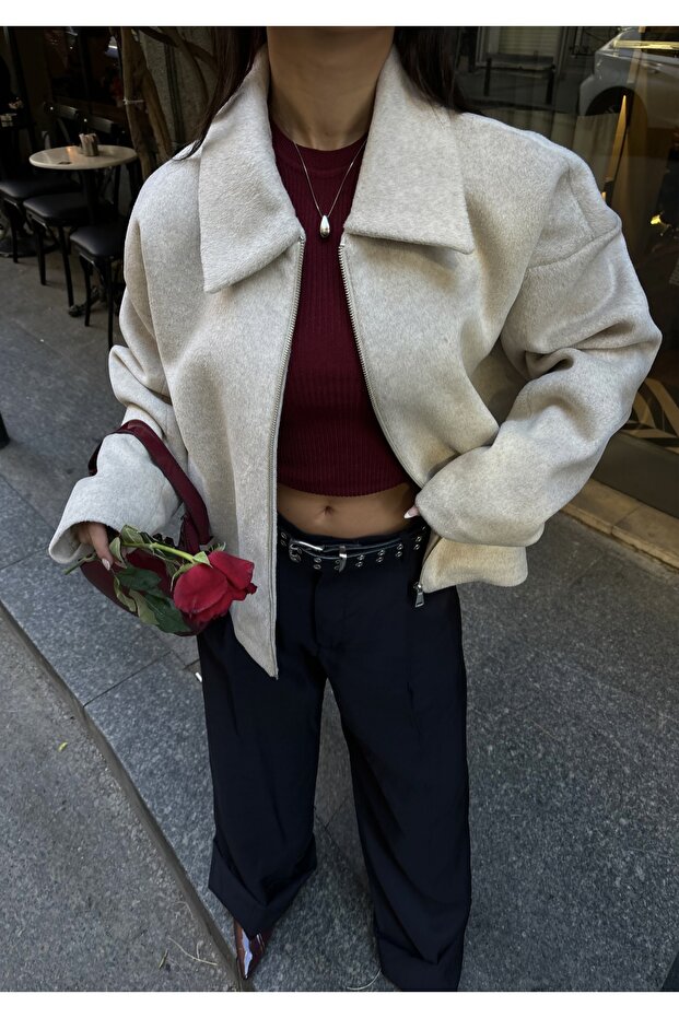 سترة مبطنة بجيوب كاشي - 5