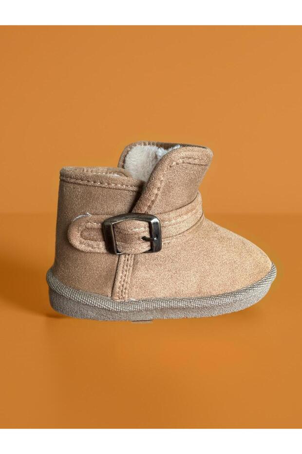 Camel Unisex Çocuk Bebe Kışlık Yumuşacık Ev pandufu - 5