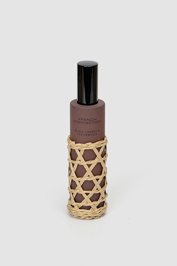 Woven Detail Brown Black Cherry & Cedarwood Room Spray 100ML