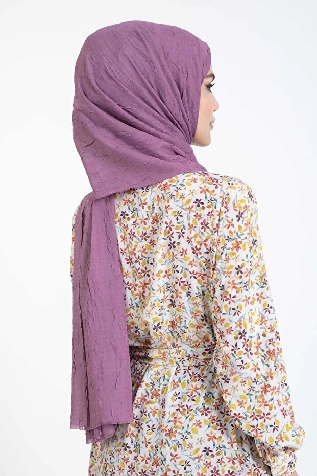 شال من الخيزران باللون الليلكي - 7
