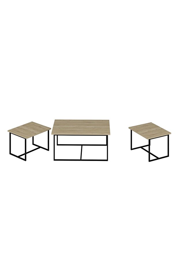 Levada 3'lü Zigonlu Sehpa - Bona - 7