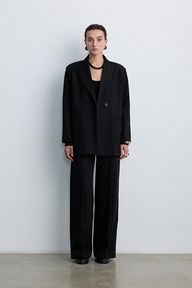 SİYAH KUŞAKLI BLAZER - 6