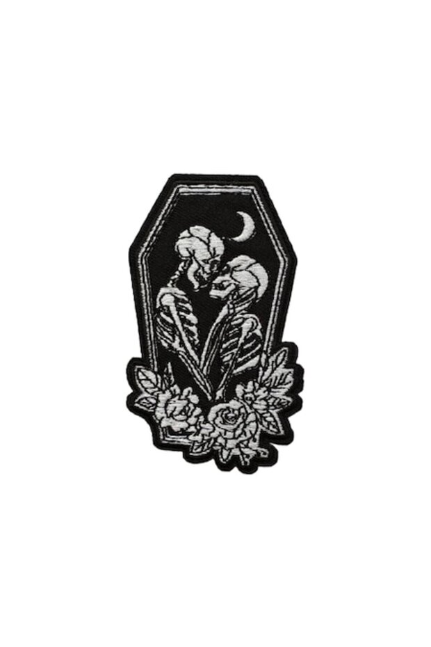 Patch decorativ brodat, multicolor, 9 x 6 cm - 1