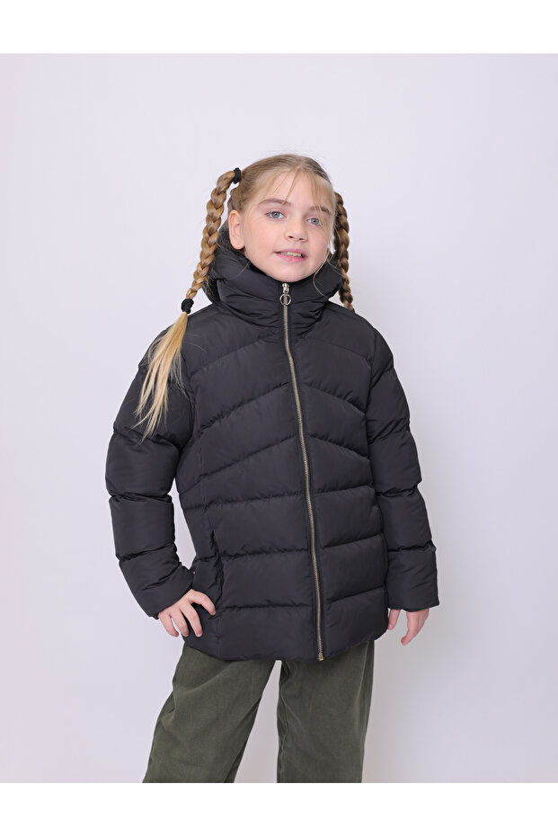 Children's Coat Hooded Puffer Girl's Coat
