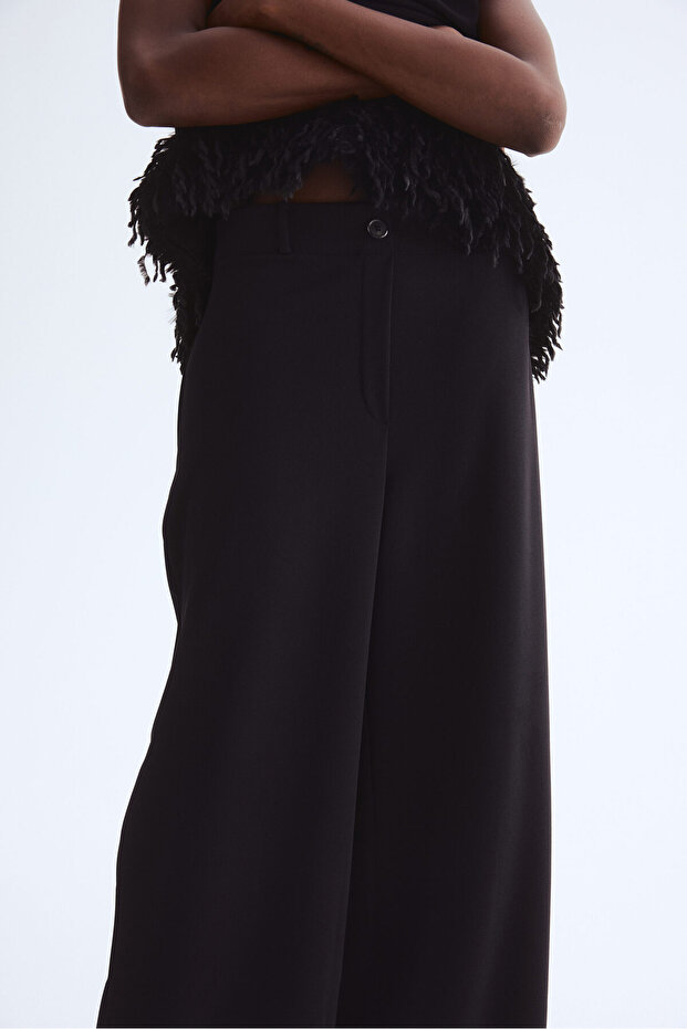 Geniş Jarse Pantolon - 2