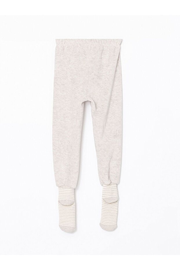 Kadife Çoraplı Erkek Bebek Pijama Alt 2'li - 7