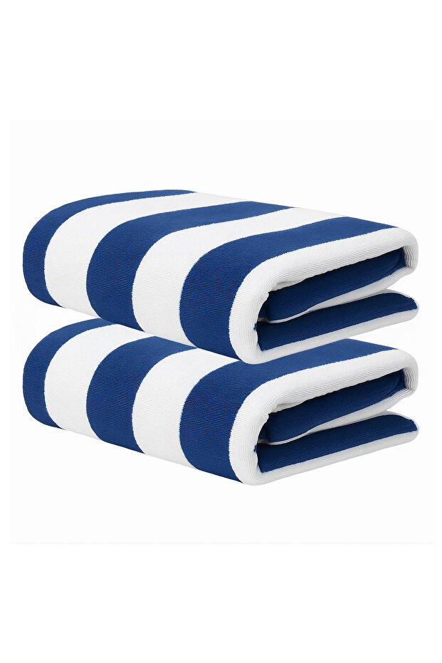 2-Pc Oversized Premium Beach Towel 90x180cm Pool Towel Spa Towel Sand Resistant Hotel Quality