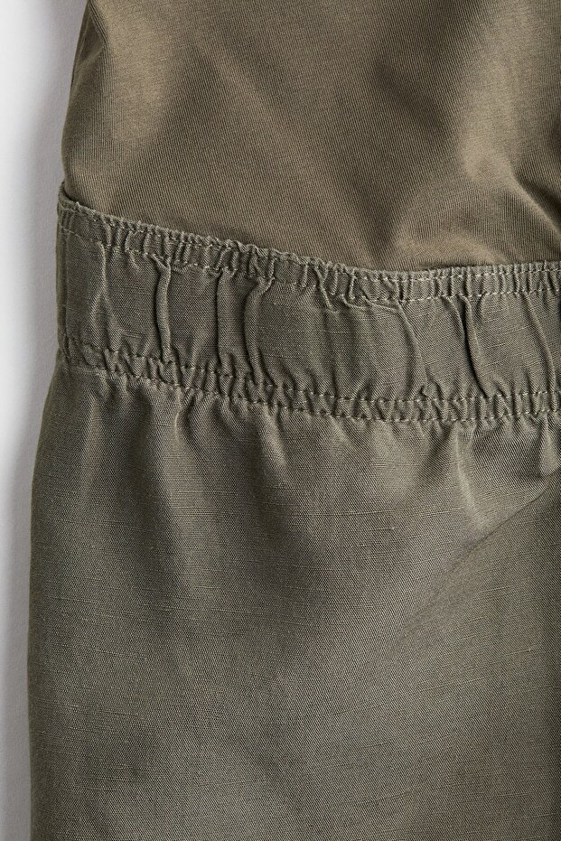 MAMA Keten Karışımlı Şort - 6