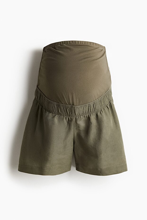 MAMA Keten Karışımlı Şort - 3