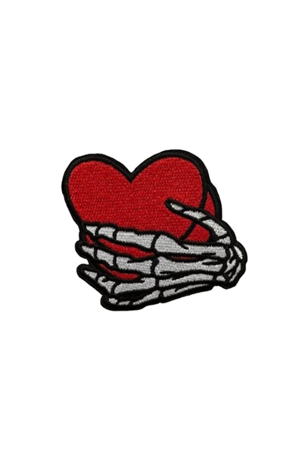 Patch decorativ brodat, multicolor, 7 x 7 cm - 1