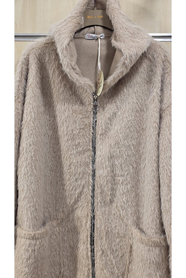 Kapüşonlu Keçe Ceket - 3