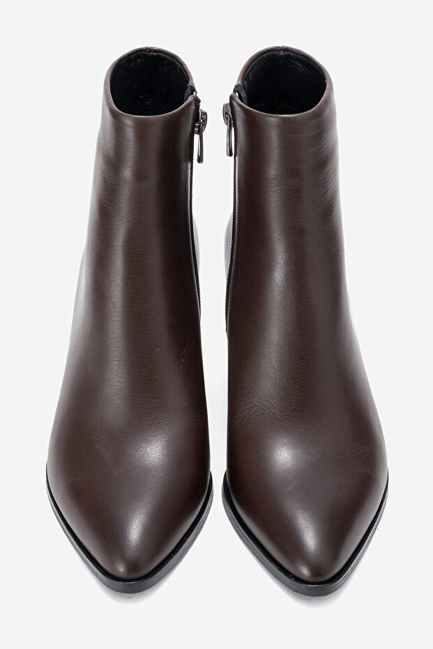 Kadın Yüksek Topuklu Bilek Bot Gerçek Deri RC 311 - 5