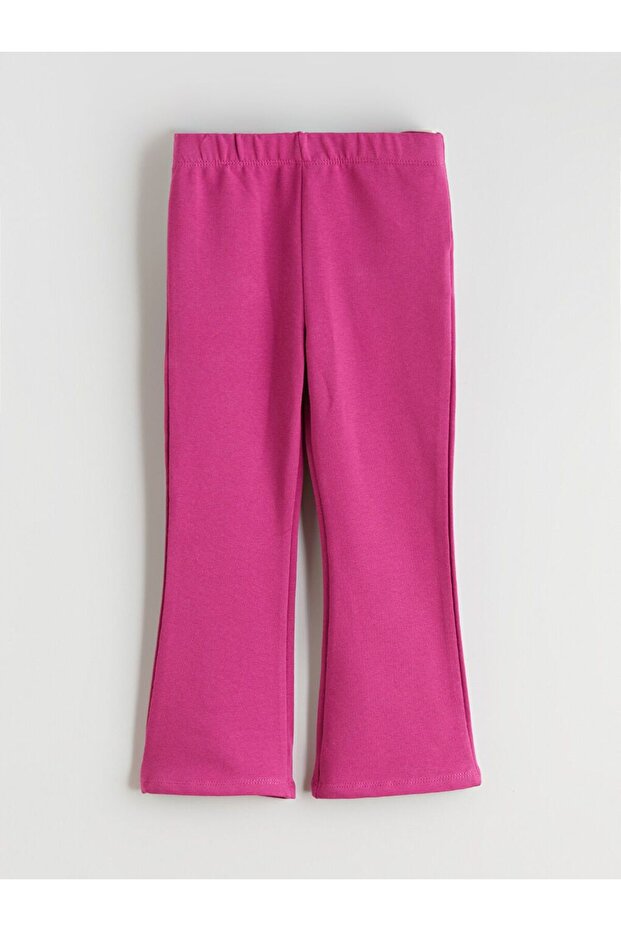 LCW Kids Baskılı Kız Çocuk Sweatshirt ve Tayt Pantolon 2'li - 5