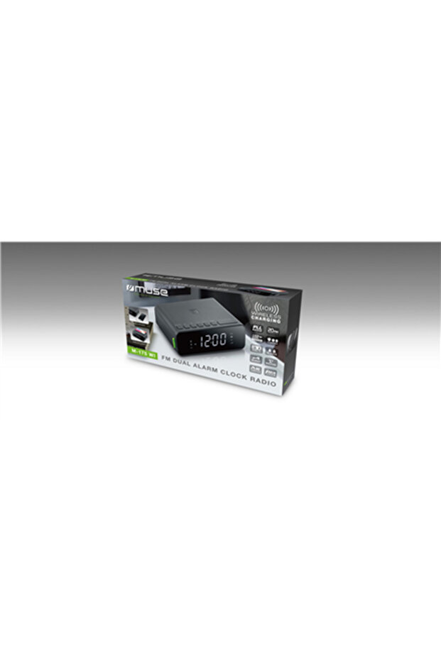 Muse | Alarm Function | M-175 WI | AUX Input | Alarm Clock | Black - 3