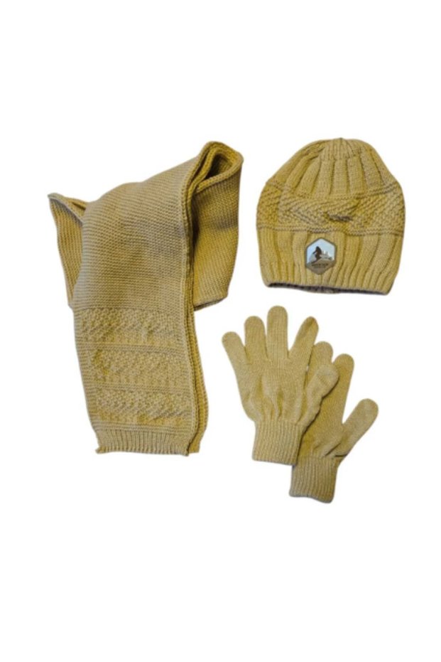 Kitti 9-15 Years Old Boy Scarf Beanie Gloves Set of 3