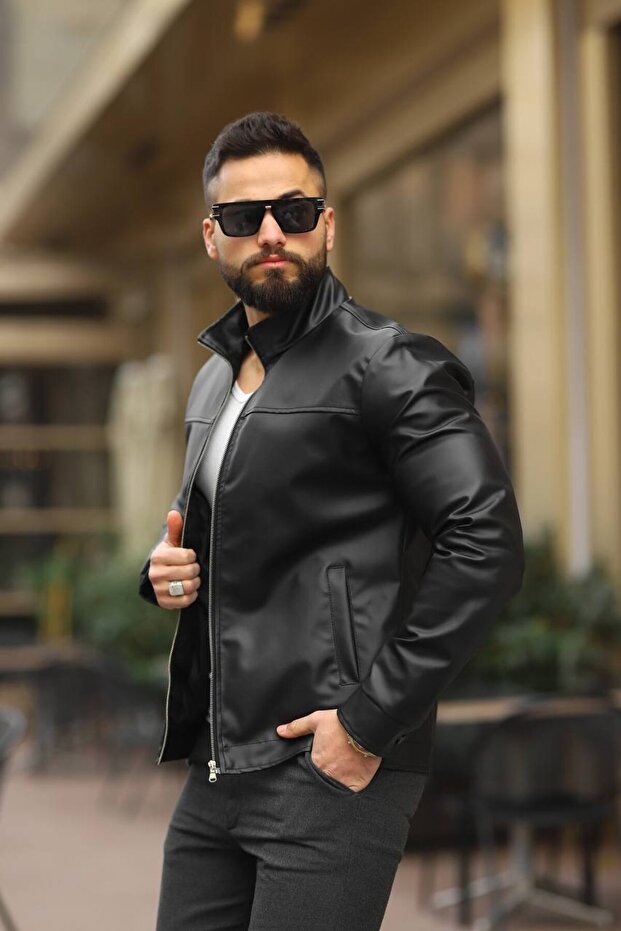 Waterproof Carbon Leather Jacket