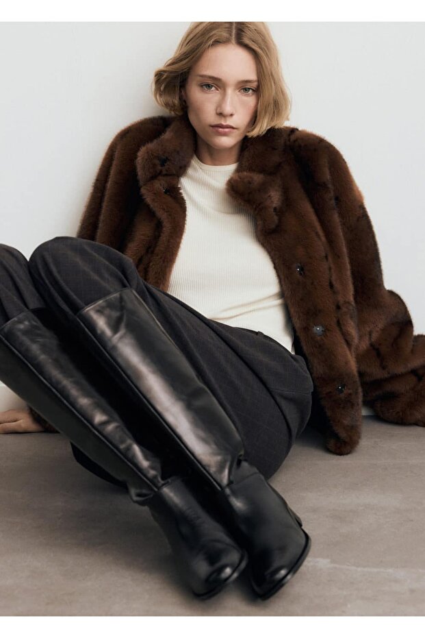 Deri uzun çizme - 2