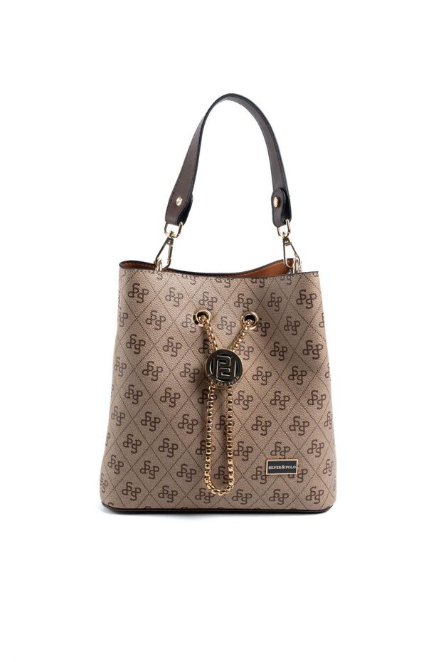 Koyubej - Brown Monogram Women's Crossbody Bag Sp967