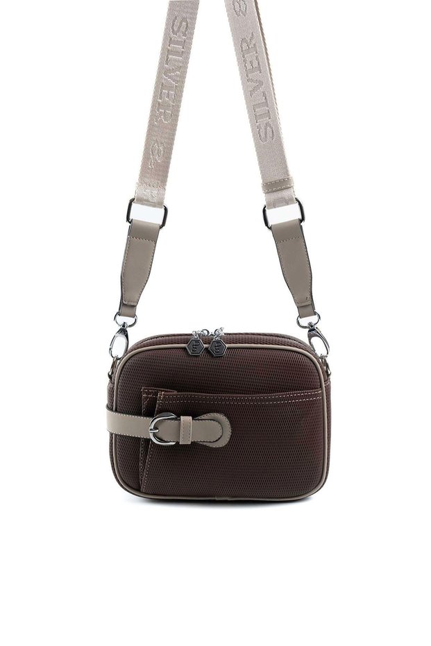 Coffee - Mink Honeycomb Women's Crossbody Bag Sp1256