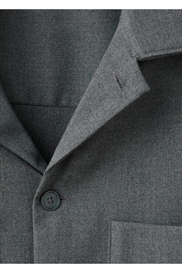 Akışkan cepli overshirt - 5