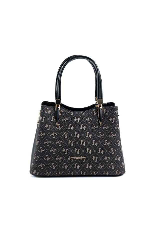 Smoked - Black Monogram Women's Handbag Sp1205