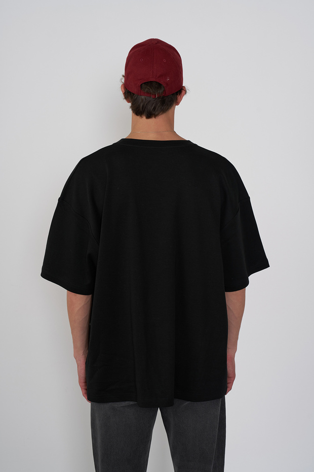 %100 Cotton Oversize Basic Tshirt - 4