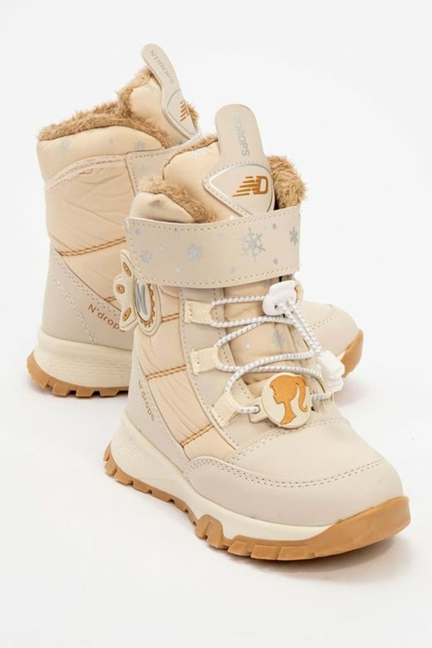 Children's Boots with Fur Inside, Non-Slip Sole, Orthopedic with Tape