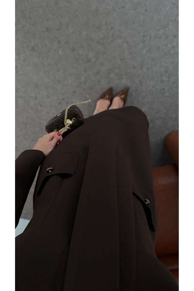 Rochie maro cu eșarfă - 4