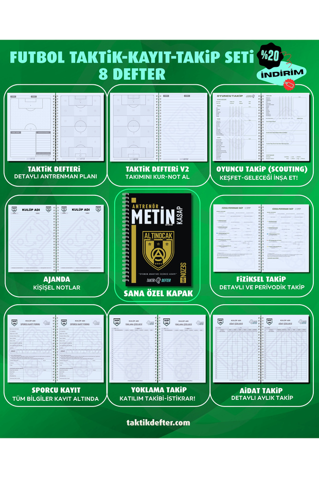 Taktikdefter Futbol Dev Set 1