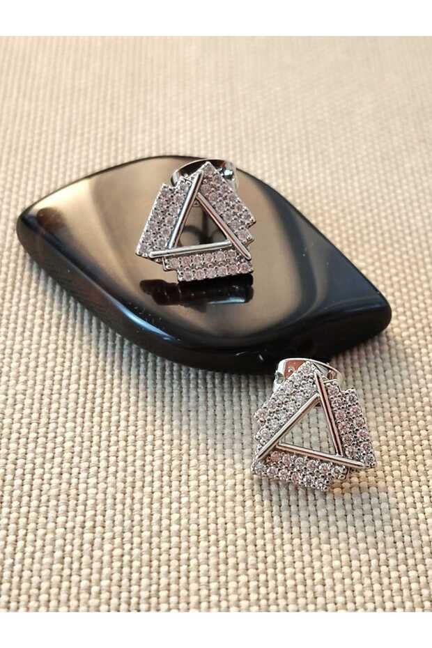 Premium Zircon Stone Steel Earrings