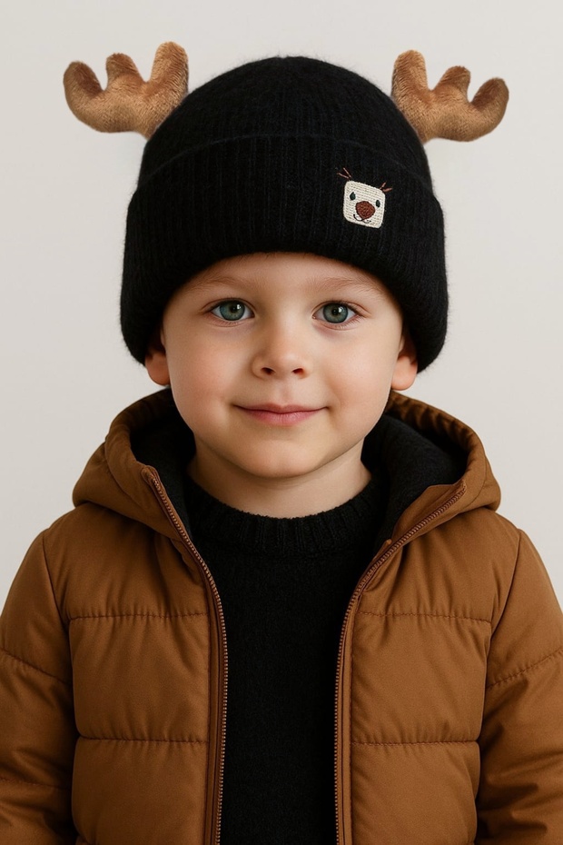 Fleece-Lined Winter Children's Hat / Girls and Boys Beanie