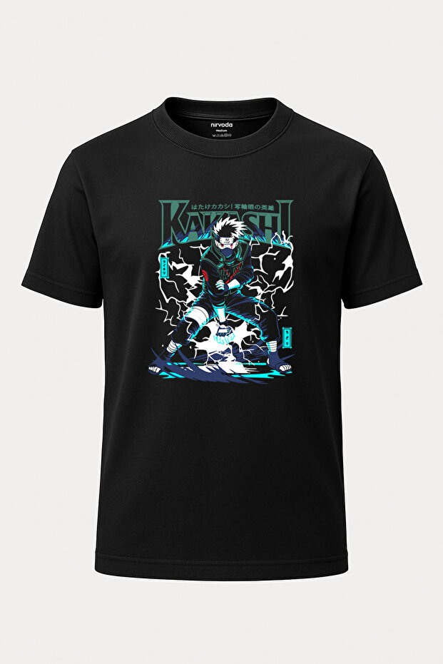 Kakashi - Naruto Baskılı Regular Tişört - 1