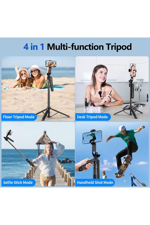 Auto Face Tracking Tripod 360° Rotation Stand, 70.9\" Motion Sensor Phone Tripod - 2
