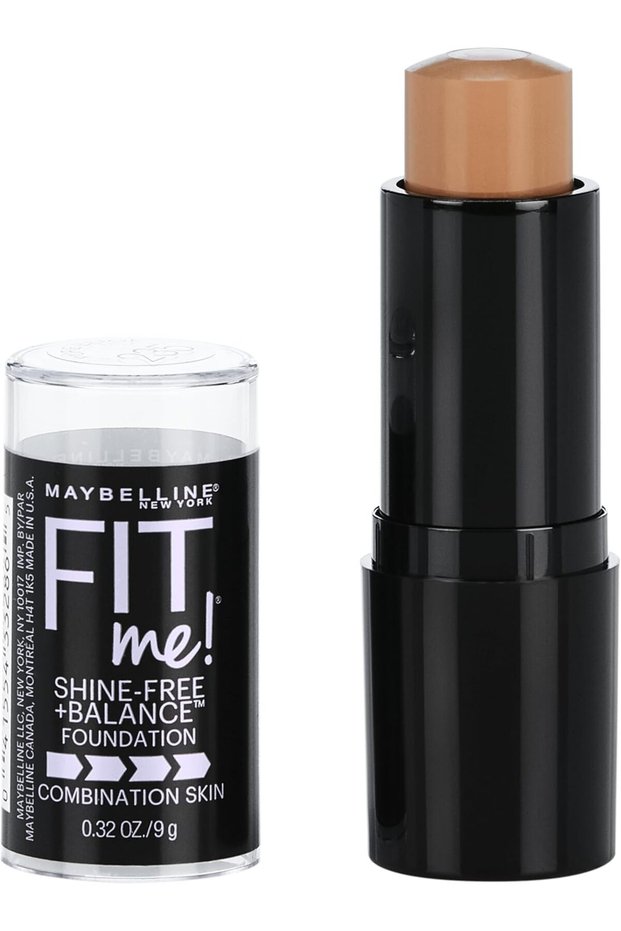 Fit Me Shine-Free + Balance Stick Foundation, Pure Beige, 0.32 oz.
