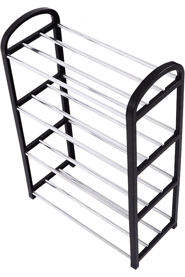 Shoe Rack with 4 Tiers, Easy to Assemble, Various Sizes for Home (Four Layers, Small) - 1