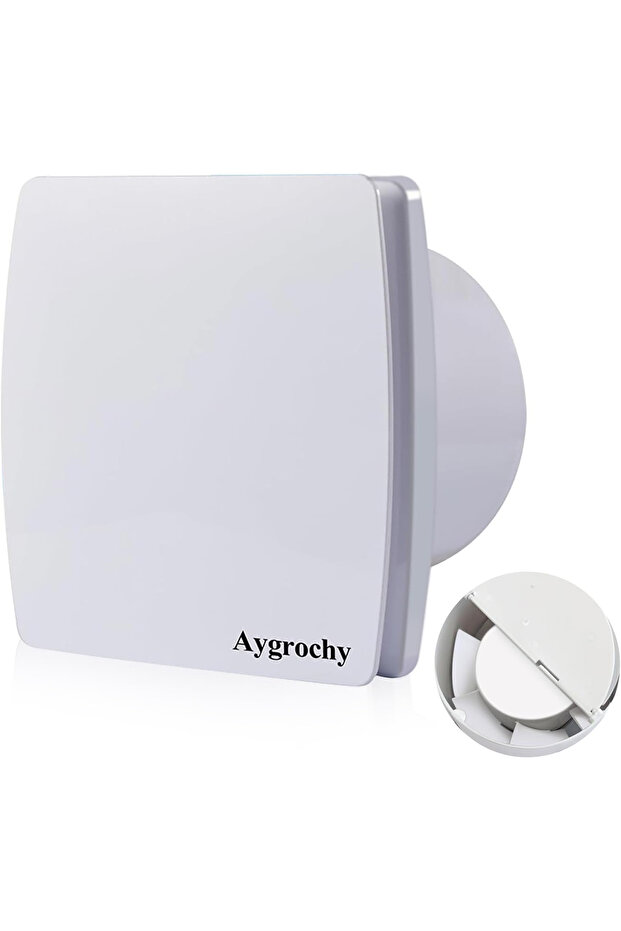 100 mm bathroom fan with humidity sensor and timer, silent operation, low energy consumption - 1