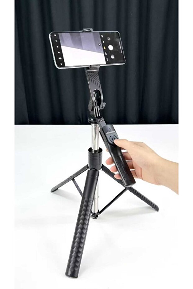 K50 Selfie Stick Tripod with Bluetooth Remote – Extendable 360° Rotating Portable Phone Holder - 4