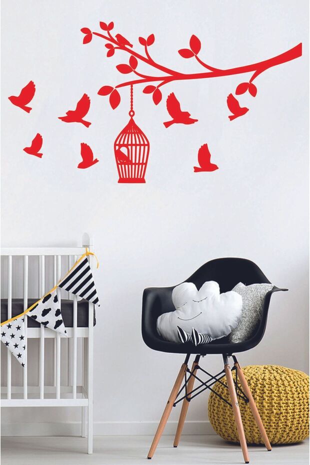 Birds Wall Sticker 110x60cm